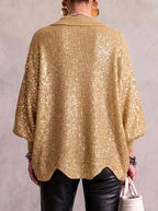 Mila | Women's Oversized Cardigan with Collar and Large Buttons, Relaxed-Fit Cardigan | Animated Apparel