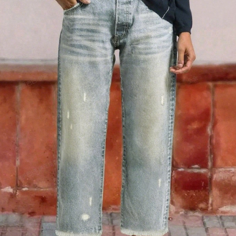 Abigail | Women's Retro Cropped Straight Jeans - image 11