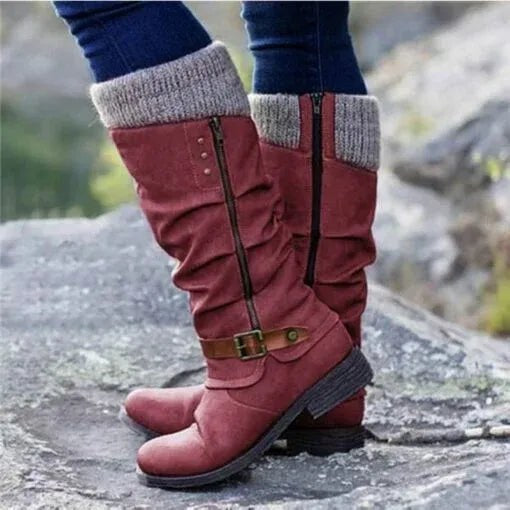 Ada | Women's Orthopedic Boots, Warm Winter Boots | Animated Apparel | Red