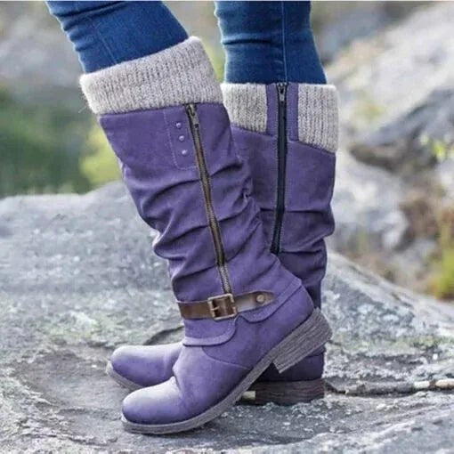 Ada | Women's Orthopedic Boots, Warm Winter Boots | Animated Apparel | Purple