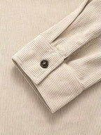 Hudson | Men's Corduroy Utility Shirt, Relaxed-Fit Casual Shirt | Animated Apparel
