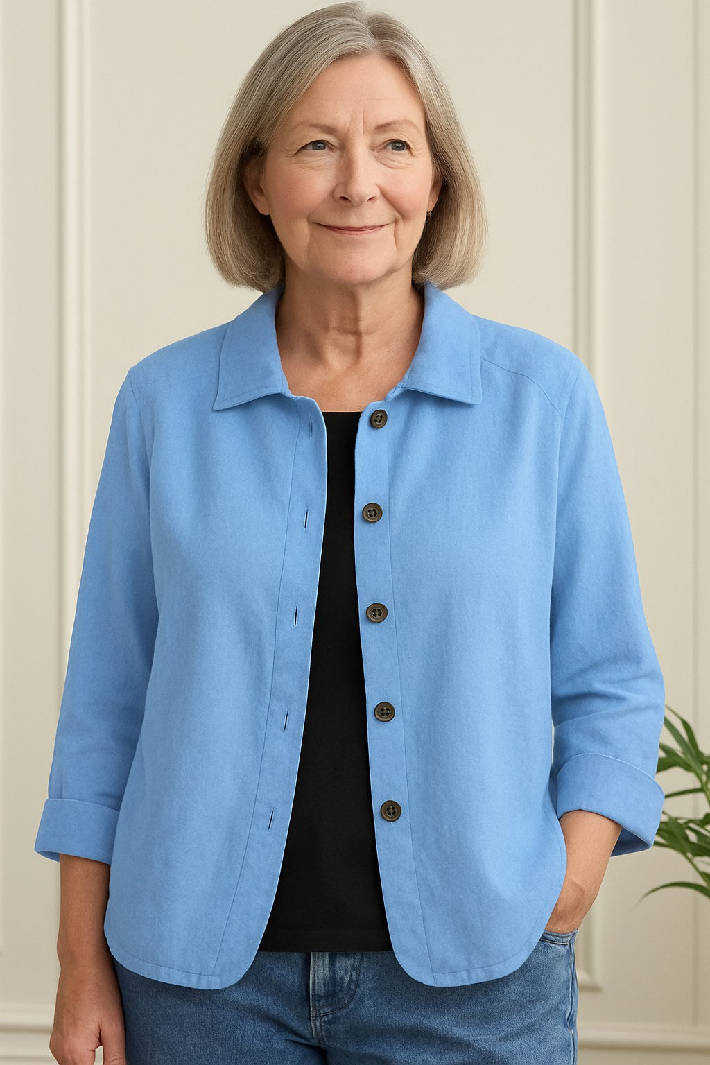 Addison | Women's Classic Lightweight Shirt Cardigan - image 1