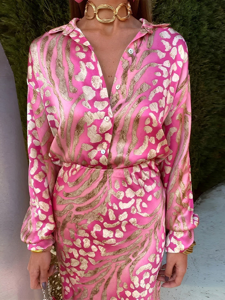 Addison | Women's Floral V-Neck Midi Dress - image 3