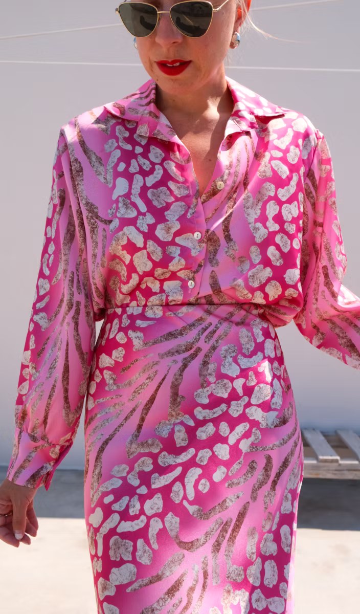 Addison | Women's Floral V-Neck Midi Dress - image 5