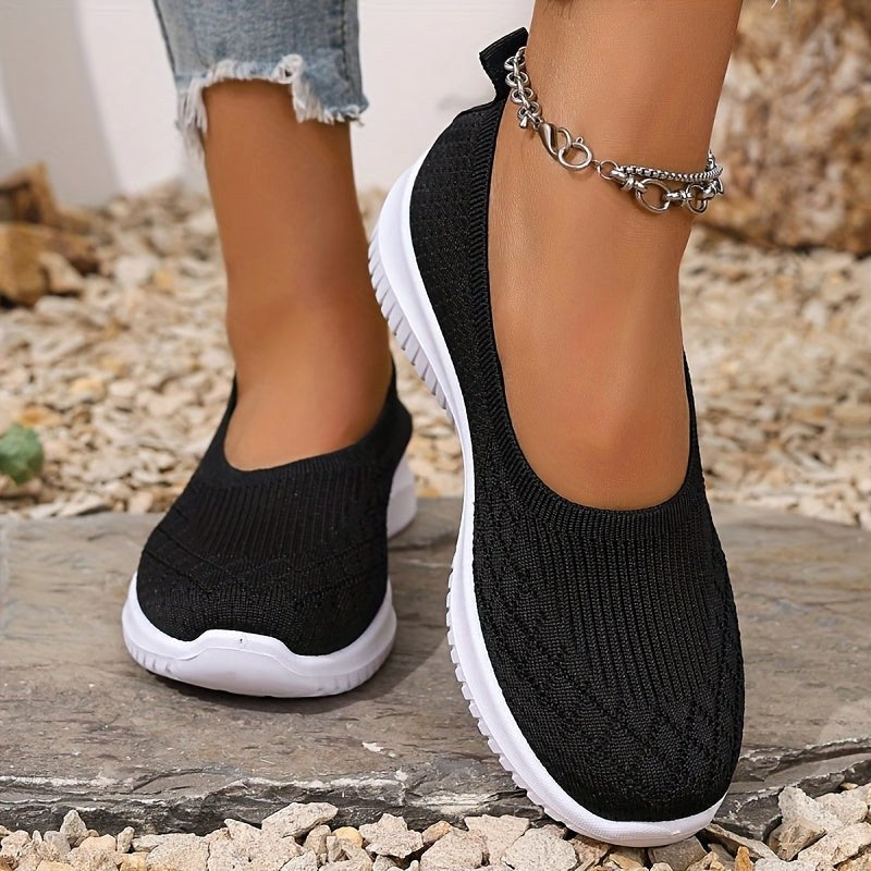 Adeline | Women's Orthopaedic Slip-On Trainers, Lightweight Comfort Shoes | Animated Apparel | Purple