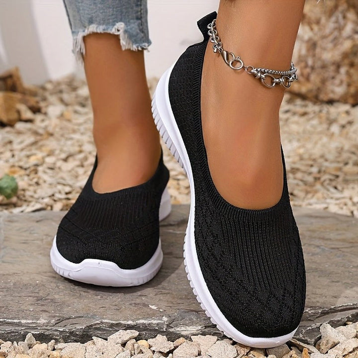 Adeline | Women's Orthopaedic Slip-On Trainers, Lightweight Comfort Shoes | Animated Apparel | Purple