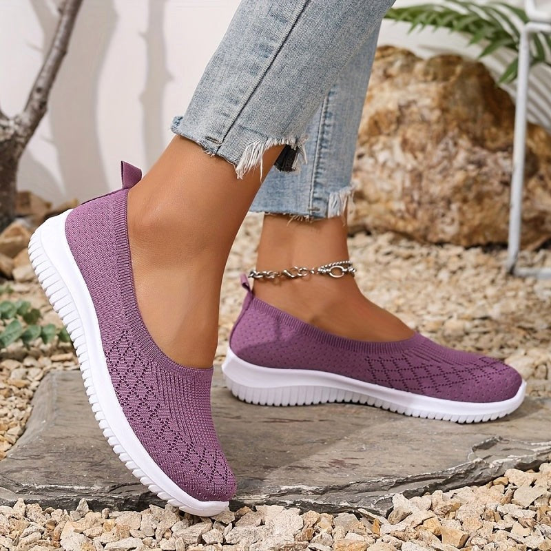 Adeline | Women's Orthopaedic Slip-On Trainers, Lightweight Comfort Shoes | Animated Apparel | Black