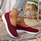 Adeline | Women's Orthopaedic Slip-On Trainers, Lightweight Comfort Shoes | Animated Apparel | Red
