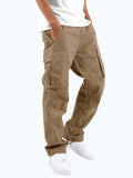 Aidan | Men's Relaxed Fit Cargo Trousers, Straight-Leg Practical Trousers | Animated Apparel