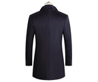 Aiden | Men's Long Winter Coat with Classic Tailoring, Refined Autumn Coat | Animated Apparel