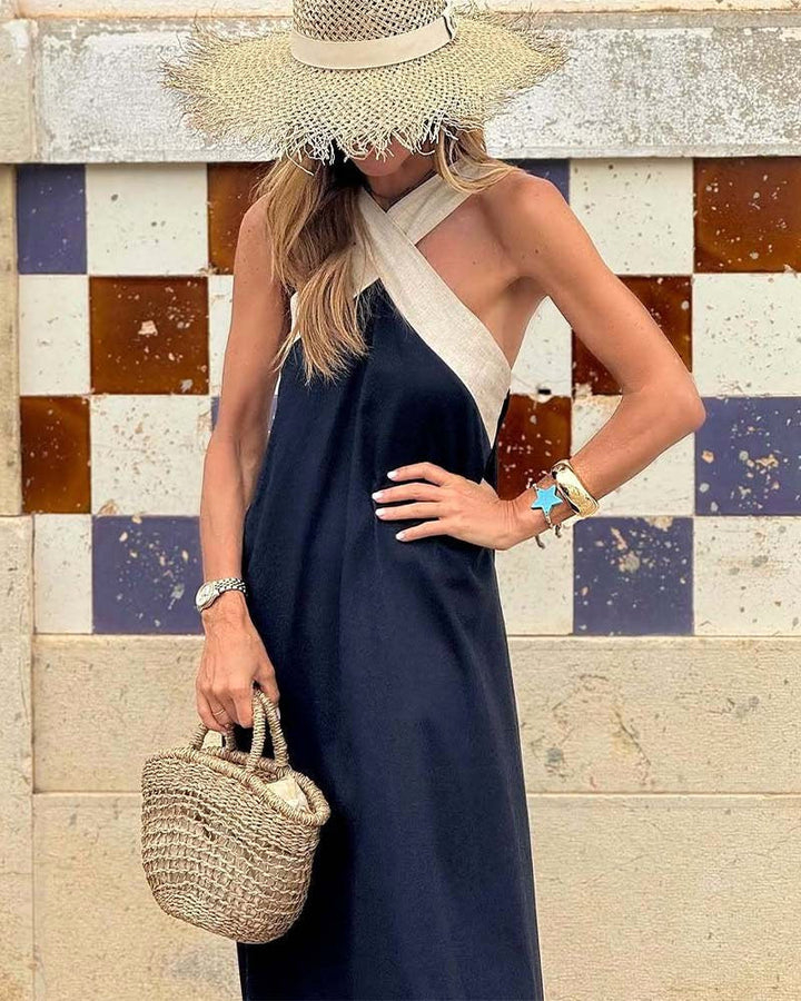 Aimee | Women's Crossed Front Breathable Maxi Dress - image 14