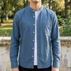 Alex | Women's Long Sleeve Cotton-Blend Shirt, Tailored Button-Up Shirt | Animated Apparel
