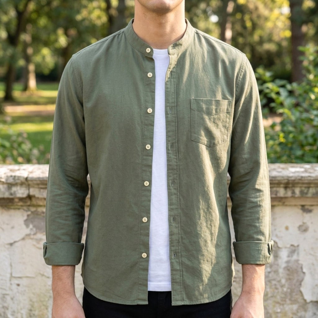 Alex | Women's Long Sleeve Cotton-Blend Shirt, Tailored Button-Up Shirt | Animated Apparel