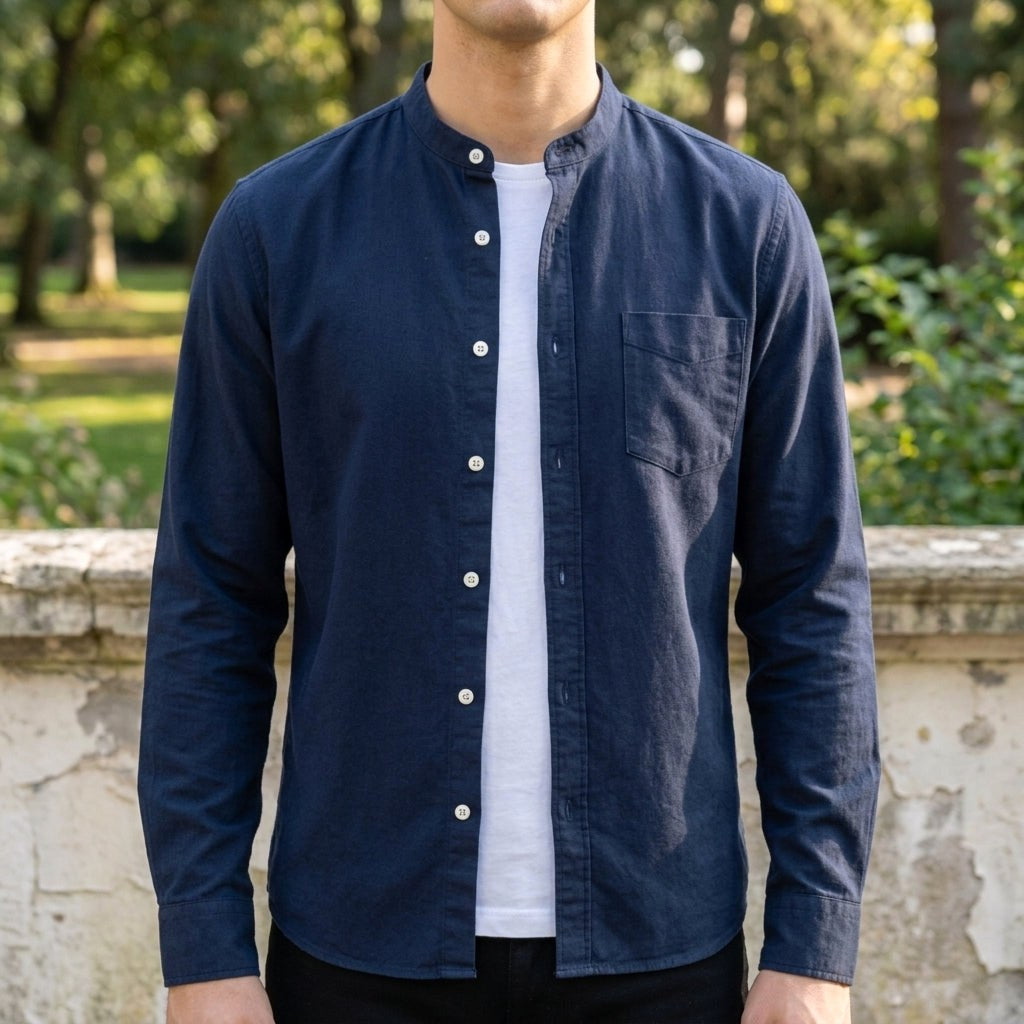 Alex | Women's Long Sleeve Cotton-Blend Shirt, Tailored Button-Up Shirt | Animated Apparel