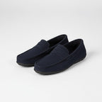 Sebastian | Men's Suede-Effect Slip-On Loafers, Flexible Sole Loafers | Animated Apparel