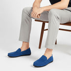 Sebastian | Men's Suede-Effect Slip-On Loafers, Flexible Sole Loafers | Animated Apparel