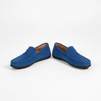 Sebastian | Men's Suede-Effect Slip-On Loafers, Flexible Sole Loafers | Animated Apparel