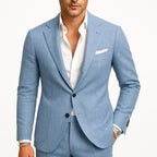 Alfie | Men's Tailored Two-Piece Suit, Jacket and Trousers | Animated Apparel | Beige