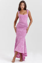 Alicja | Women's Lace Evening Dress with Fitted Silhouette, Elegant Evening Dress | Animated Apparel