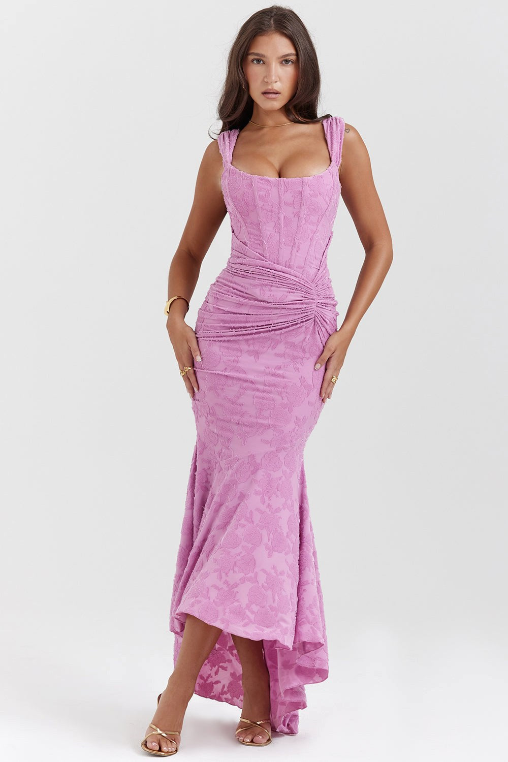 Alicja | Women's Lace Evening Dress with Fitted Silhouette, Elegant Evening Dress | Animated Apparel