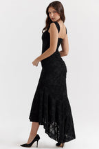 Alicja | Women's Lace Evening Dress with Fitted Silhouette, Elegant Evening Dress | Animated Apparel