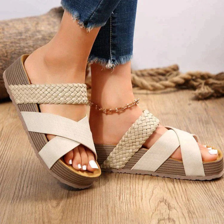 Alyssa | Women's Platform Slip-On Sandals - image 1