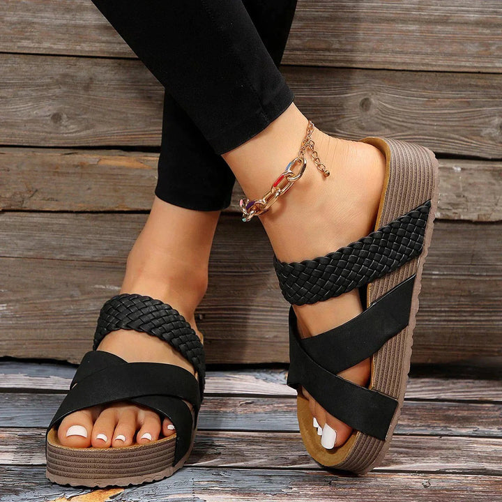 Alyssa | Women's Platform Slip-On Sandals - image 3