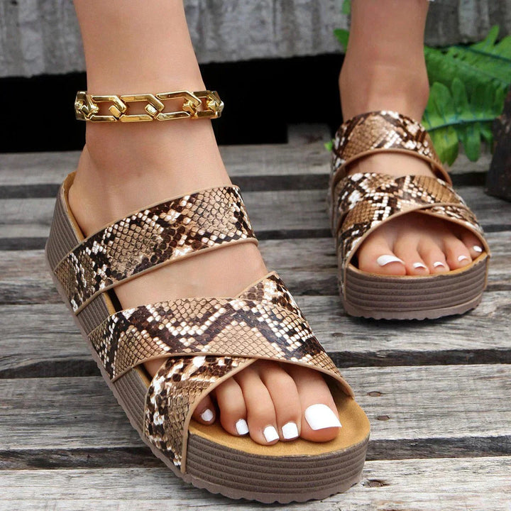 Alyssa | Women's Platform Slip-On Sandals - image 4