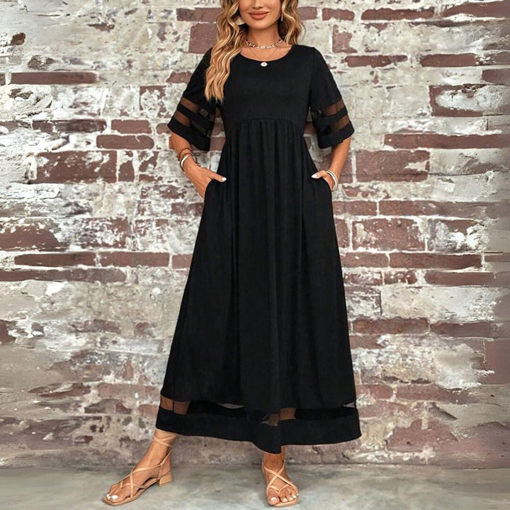 Amandine | Women's Flattering V-Neck Midi Dress - image 4