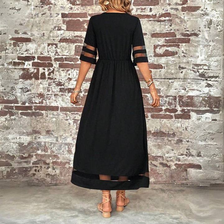 Amandine | Women's Flattering V-Neck Midi Dress - image 5