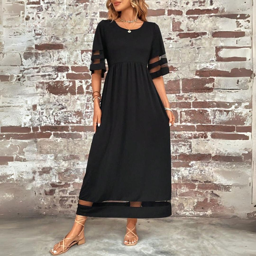 Amandine | Women's Flattering V-Neck Midi Dress - image 6