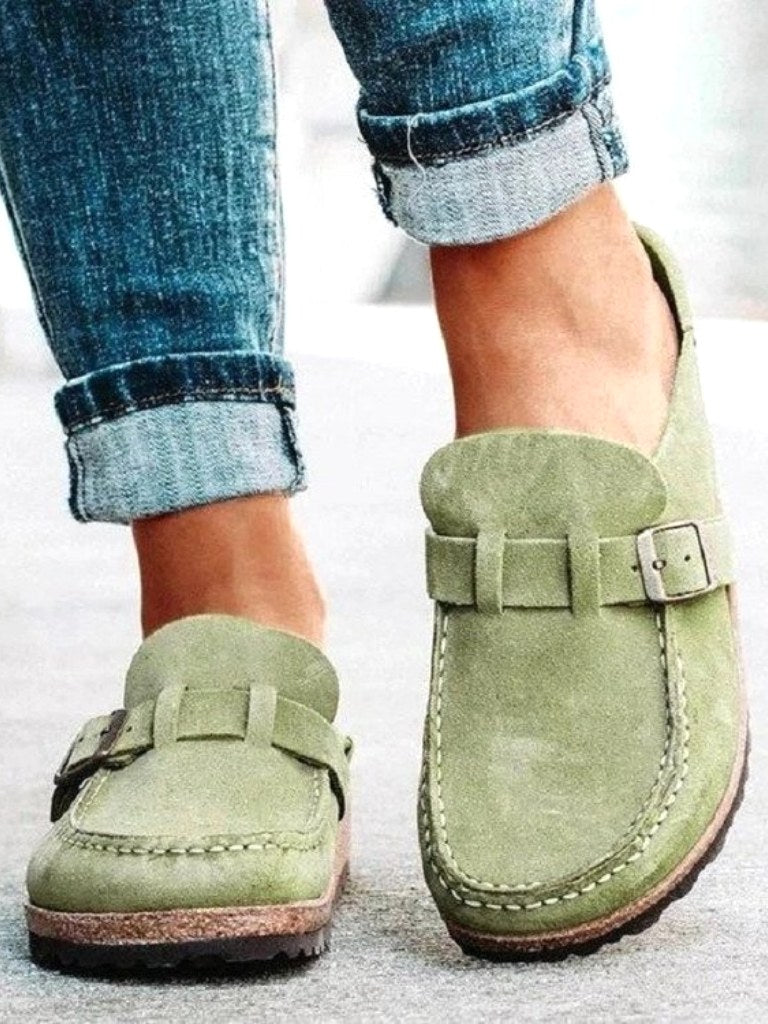 Amberly | Women's Comfort Clogs - Sage Green