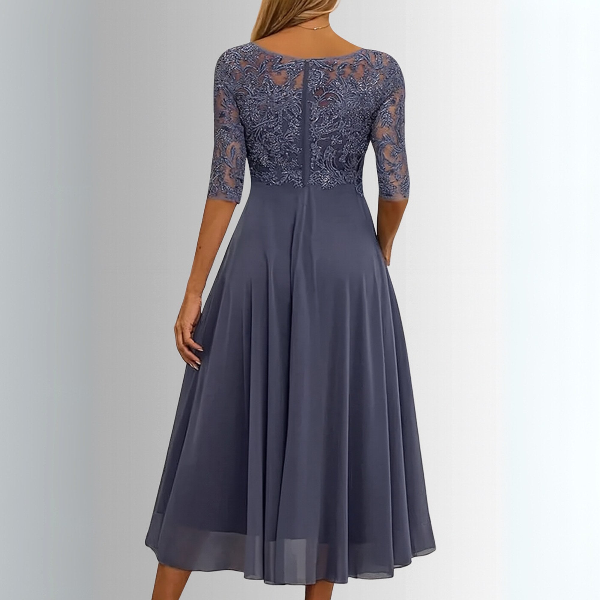 Amelia | Women's Elegant Lace Midi Dress - image 6