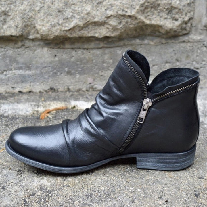 Amelia | Women's Orthopedic Ankle Boots, Gel-Sole Supportive Boots | Animated Apparel | Black