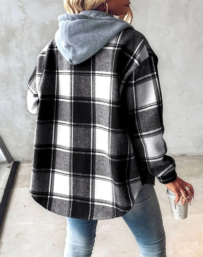 Anais | Women's Hooded Drawstring Hoodie, Loose-Fit Comfort Jacket | Animated Apparel