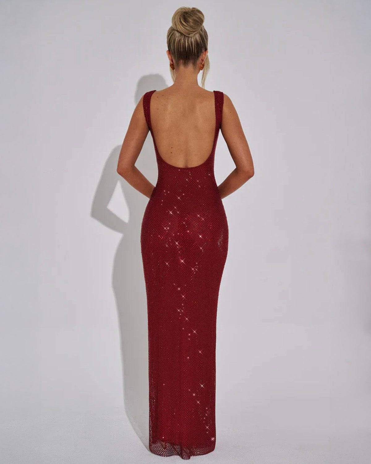 Anastasia | Women's Embellished Evening Gown - Pink