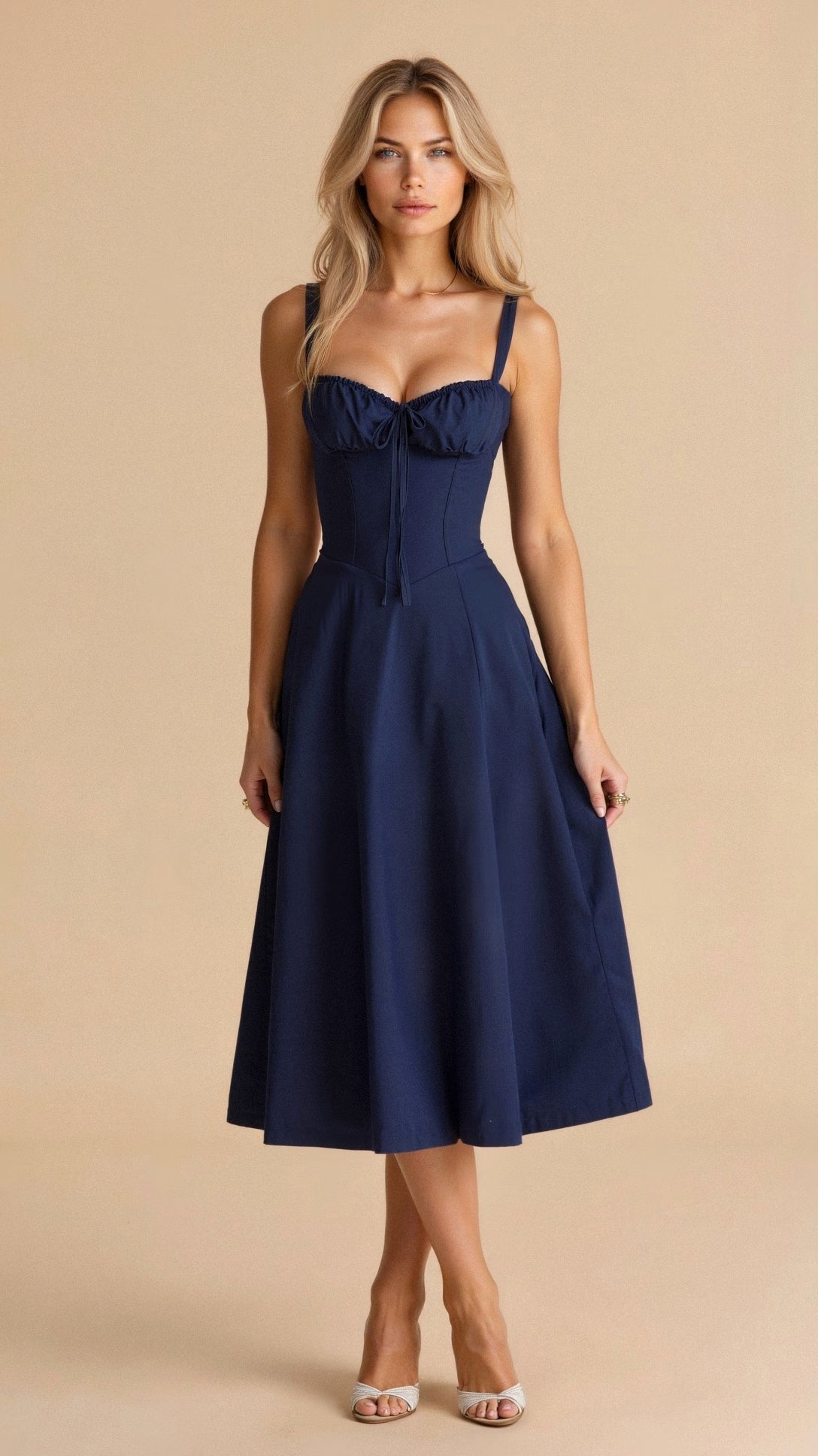 Anika | Women's Bustier Midi Dress - image 15