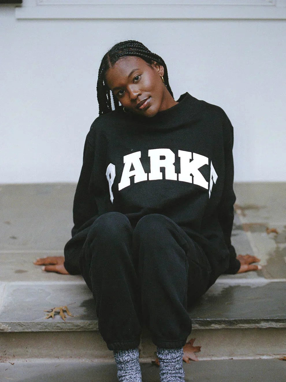 Annabelle | Women's Oversized Varsity Sweatshirt, Chenille Lettering Crewneck Jumper | Animated Apparel