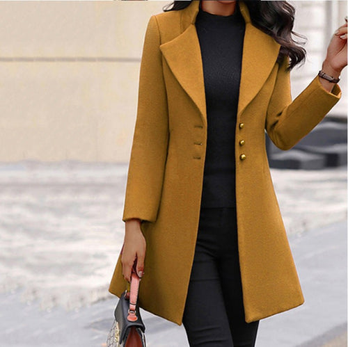 Annette | Women's Wool Tailored Coat, Prestige Winter Coat | Animated Apparel