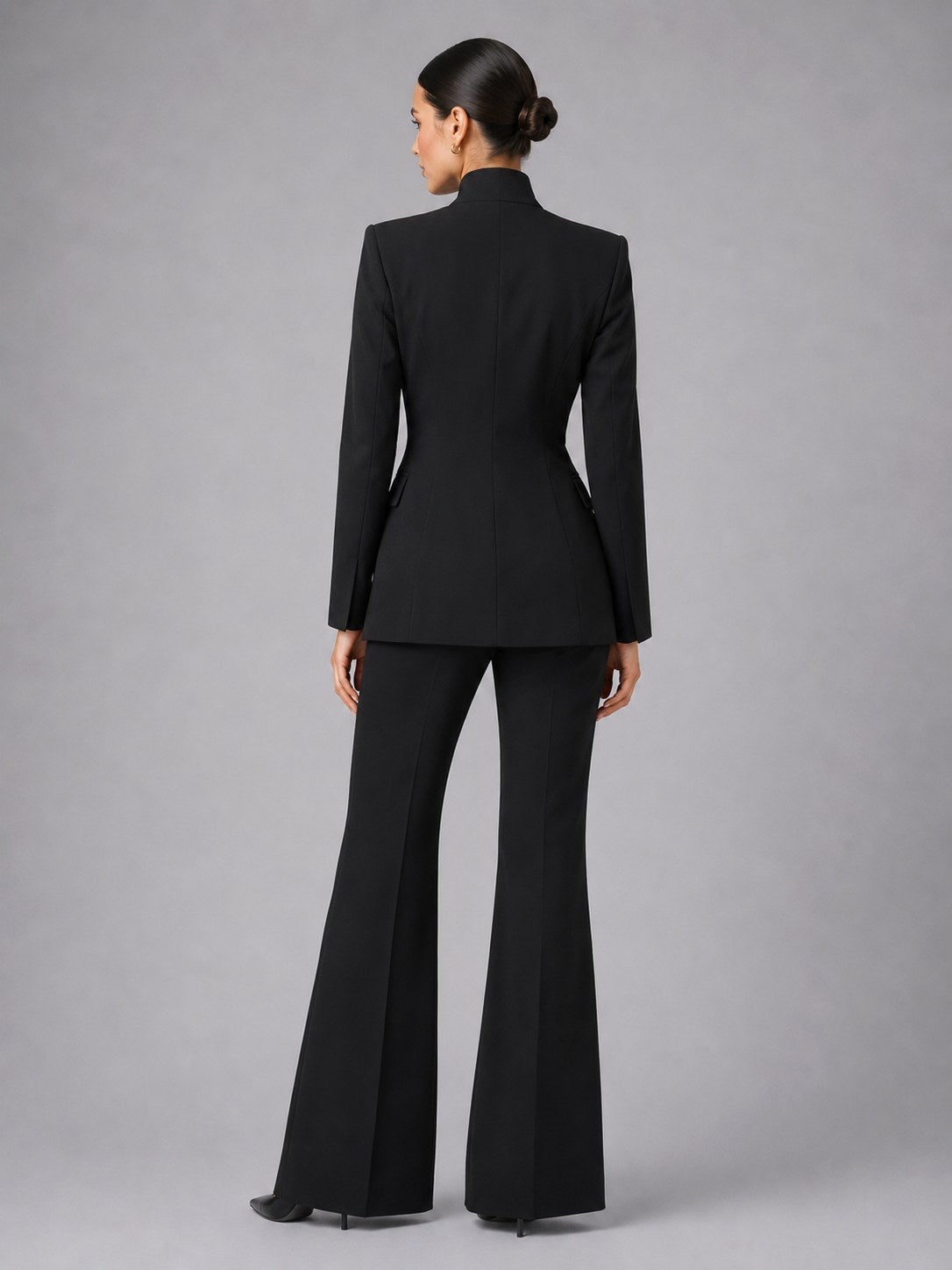 Annie | Women's Tailored Blazer & Trouser Suit Set, Smart Two-Piece Suit | Animated Apparel | Cream
