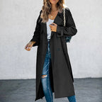 Anouk | Women's Long Trench Coat, Classic Double-Breasted Coat | Animated Apparel
