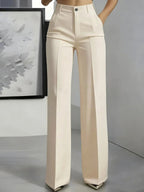 Antonina | Women's High-Waisted Wide-Leg Trousers, Smart Tailored Trousers | Animated Apparel