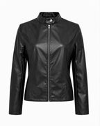 Arabella | Women's Tailored Leather Jacket with Zip Fastening, Classic Leather Jacket | Animated Apparel
