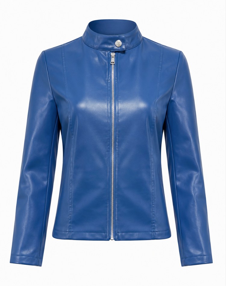 Arabella | Women's Tailored Leather Jacket with Zip Fastening, Classic Leather Jacket | Animated Apparel