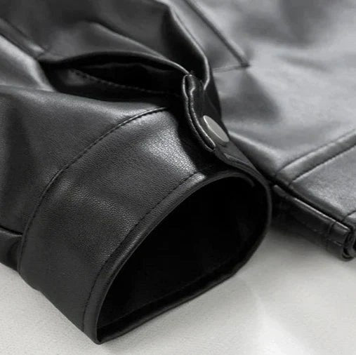 Archie | Men's Oversized Leather Bomber Jacket, Street Style Jacket | Animated Apparel