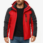 Leo | Men's Waterproof Breathable Outdoor Jacket, Hooded Rain Jacket | Animated Apparel