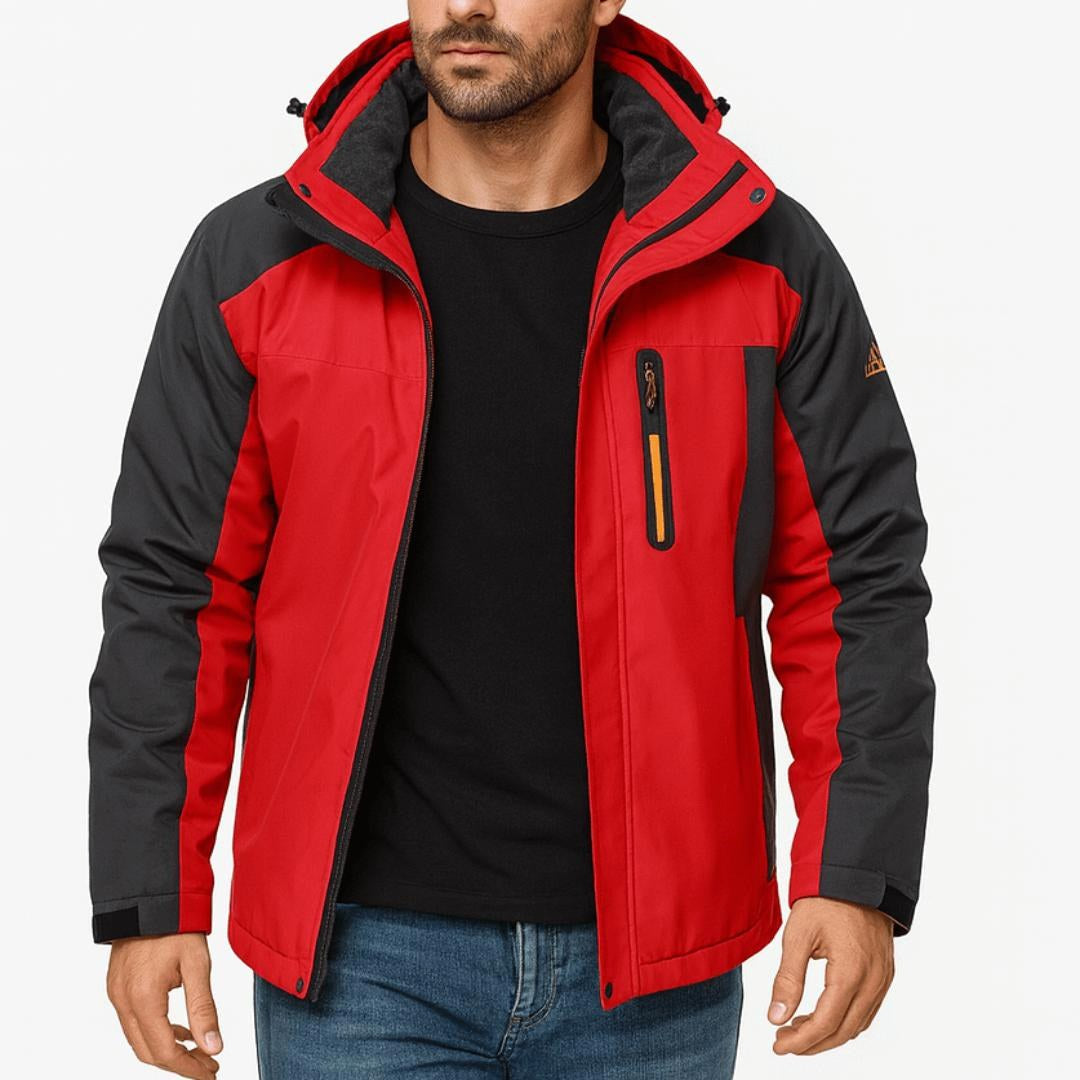 Leo | Men's Waterproof Breathable Outdoor Jacket, Hooded Rain Jacket | Animated Apparel