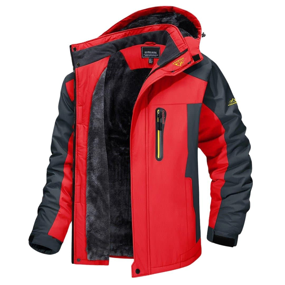 Leo | Men's Waterproof Breathable Outdoor Jacket, Hooded Rain Jacket | Animated Apparel