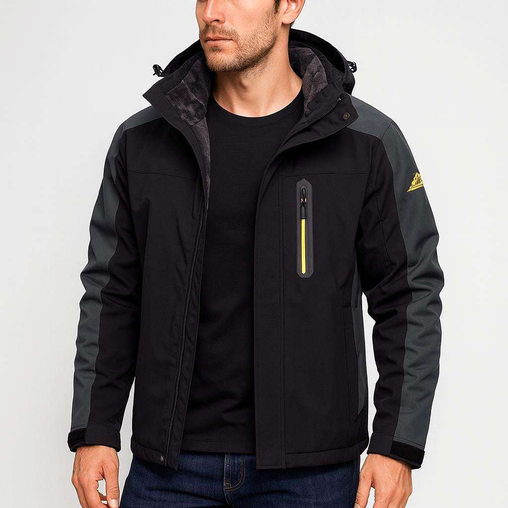 Leo | Men's Waterproof Breathable Outdoor Jacket, Hooded Rain Jacket | Animated Apparel