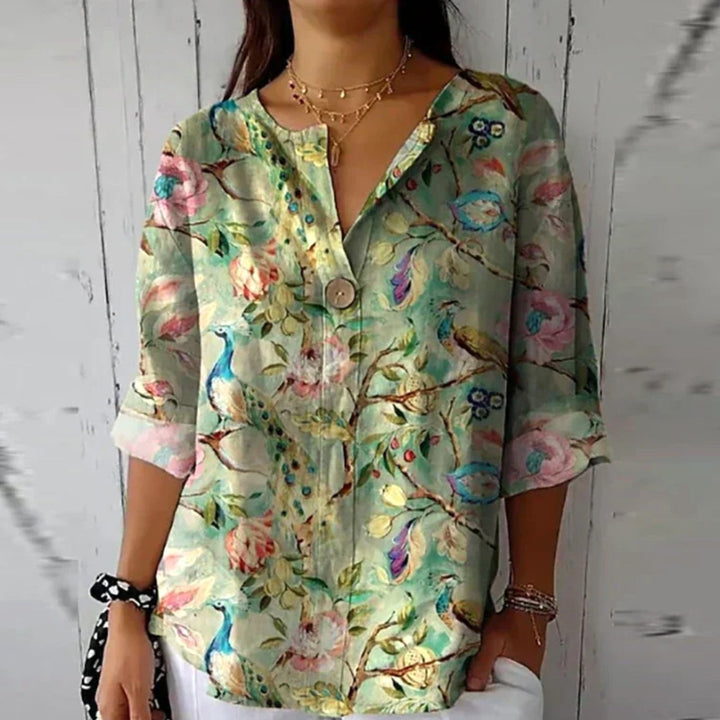 Arlene | Women's Chic Floral Print Blouse - image 7